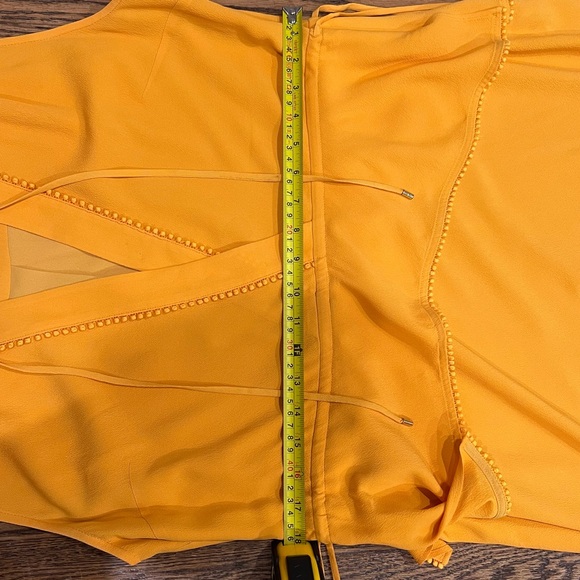 Derek Lam 10 Crosby Saffron Tiered Sleeveless V-neck Silk-blend Mini Dress, 6 - Picture 14 of 15